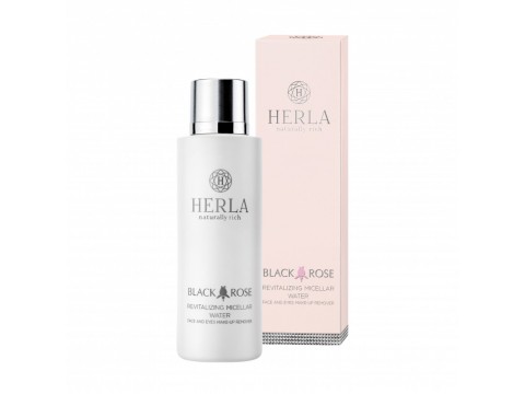 HERLA Black Rose atgaivinantis micelinis vanduo Revitalizing Micellar water for Face and Eye Makeup Remover 200ml